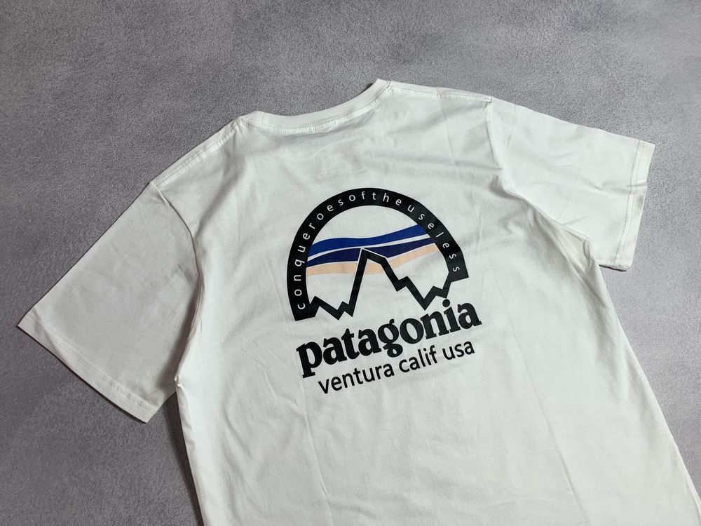 Новая Футболка Patagonia usa / Биг Лого на Спине