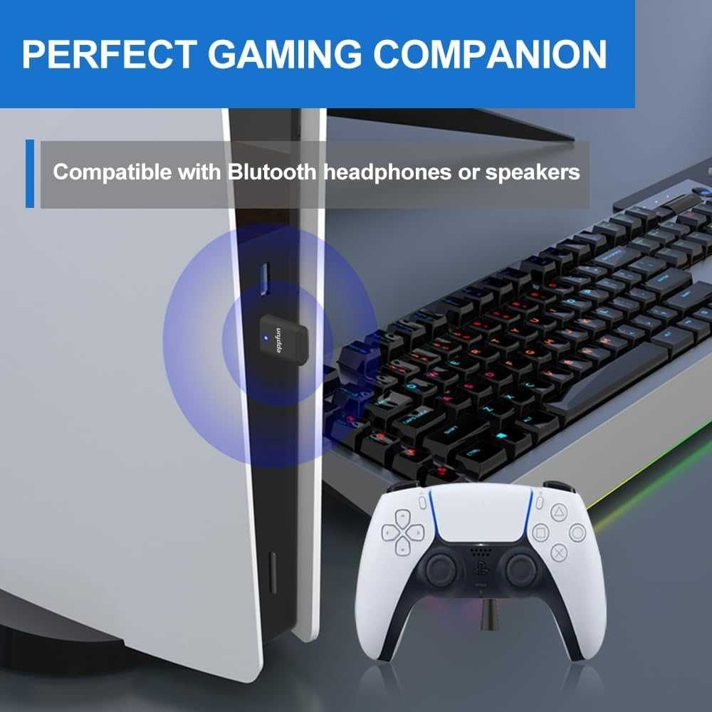 adapter nadajnik audio Bluetooth 5.2 USB C do PS5 Nintendo 584