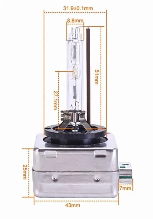 Лампа ксенон D1S 4300K 35W SuperVision +60% D2S D3S D4S штатная