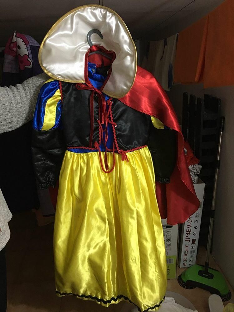 Vestido Carnsval da Branca de Neve 7-8 anos