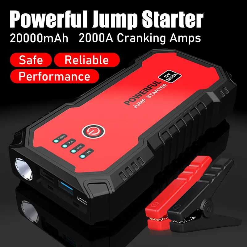 Booster Arranque Baterias 12V Power Bank USB 2000A/20.000mAh (NOVO)