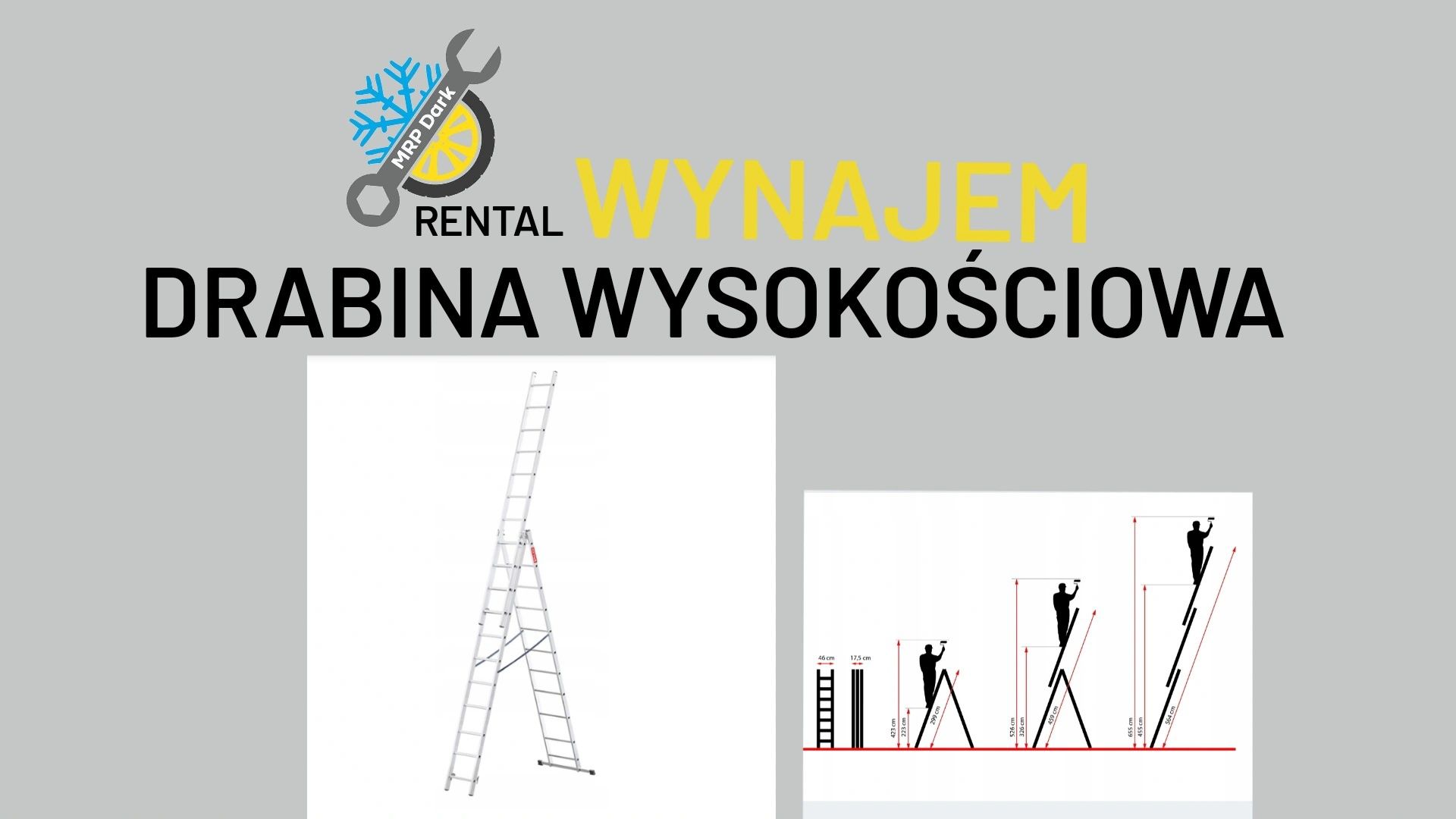 Drabina wysokościowa - WYNAJEM