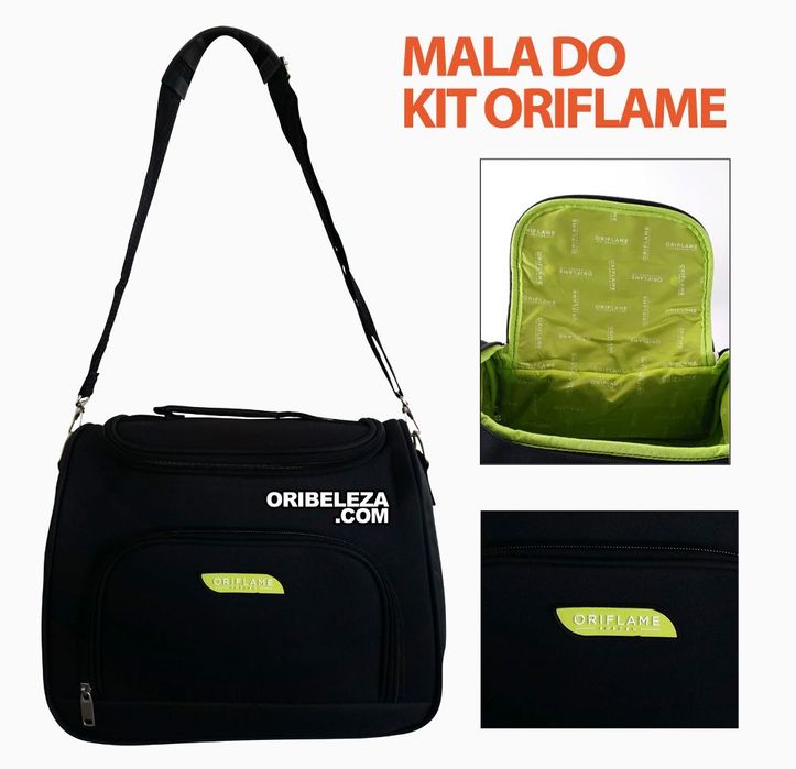 Mala Preta espaçosa NOVA Oriflame