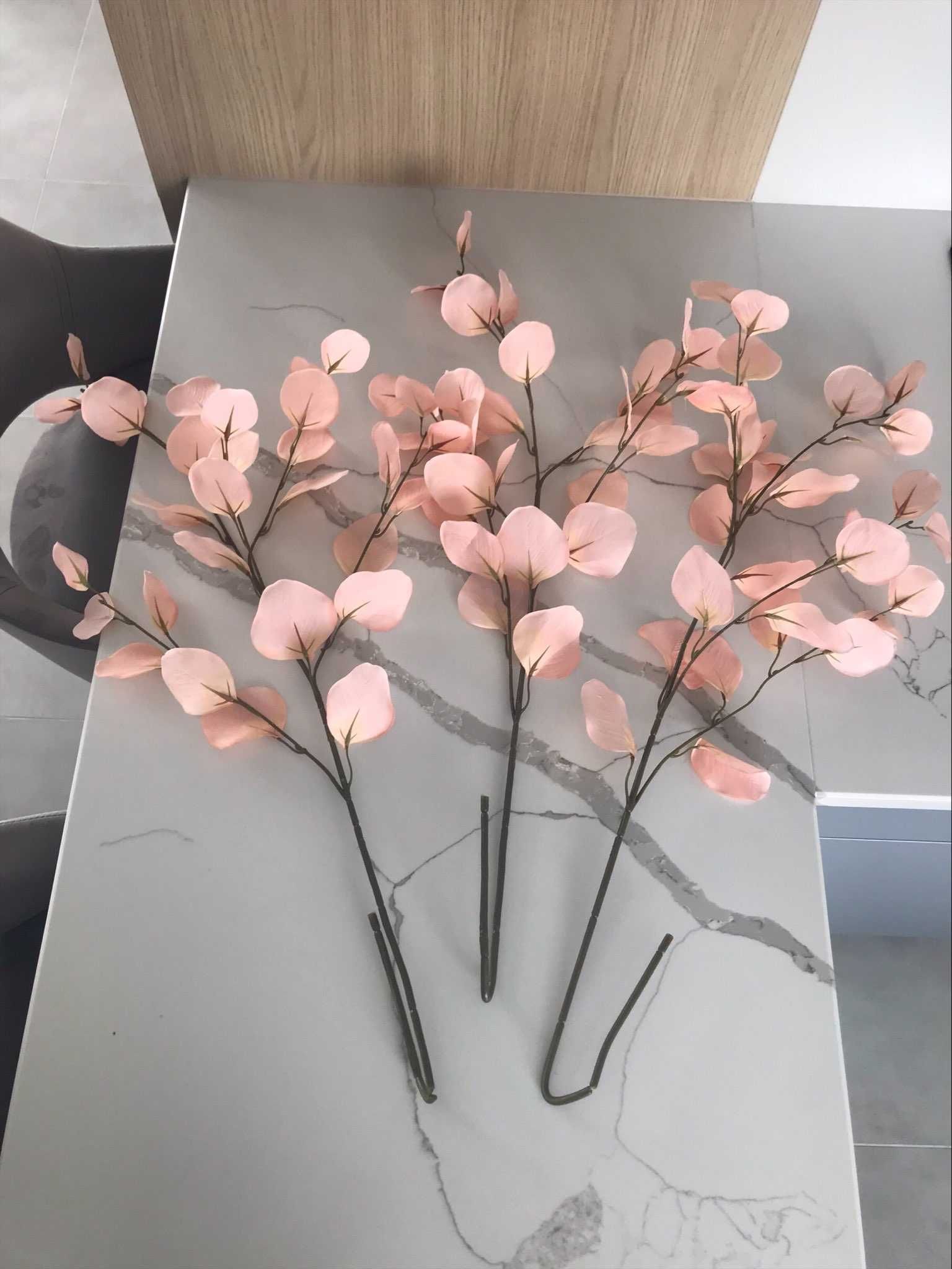 Kwiat sztuczny AGNER W90cm różowy (Jysk) 3 sztuki