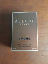 Caixa e frasco de perfume Allure Chanel