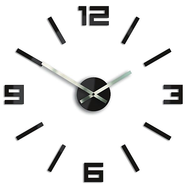 Zegar Ścienny Arabic Wenge Brąz 3d Duży 50 cm