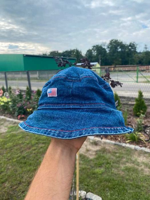 Bucket hat kapelusz jeansowy Us Polo Assn S granatowy denim unisex USA
