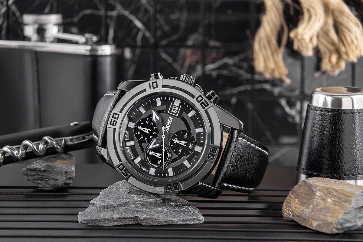 zegarek męski skmei 9156sibk + box