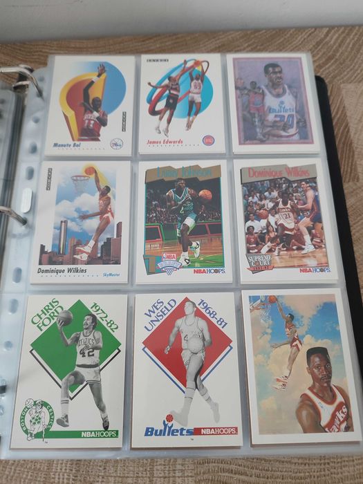 Karty koszykarskie NBA 117szt retro stan bdb