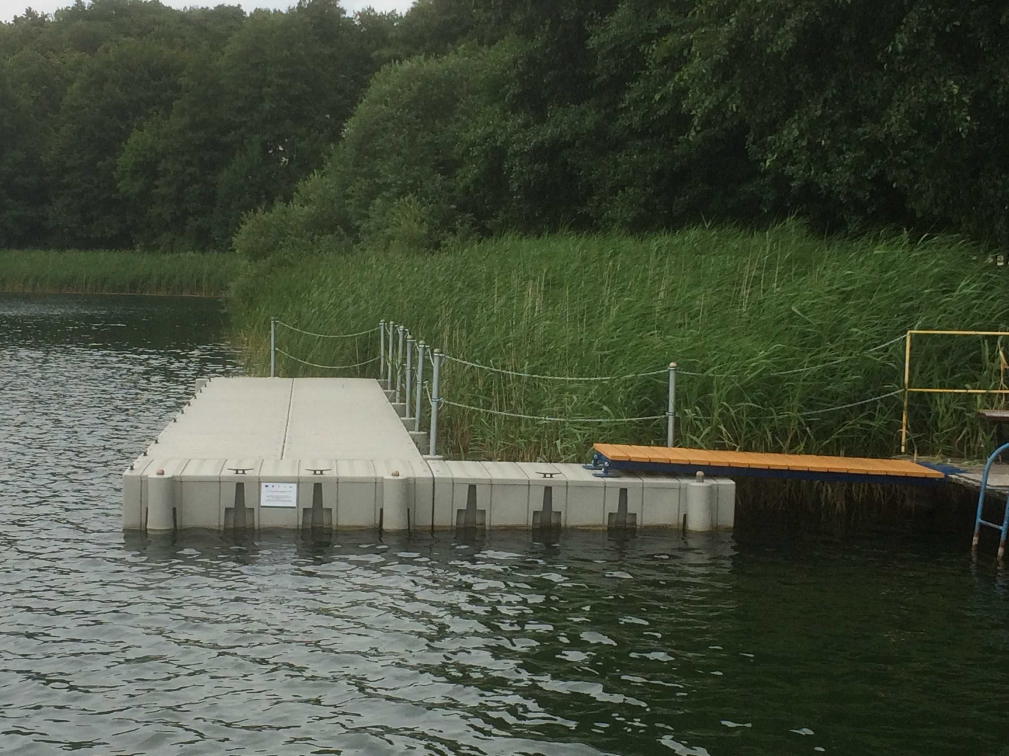 POMOST PŁYWAJĄCY Pomosty Pływające Platforma Pływająca 5x2,5m 12m2