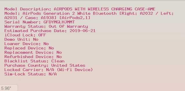 Кейс Apple Airpods Wireless Charging Case A1938 бездротова зарядка