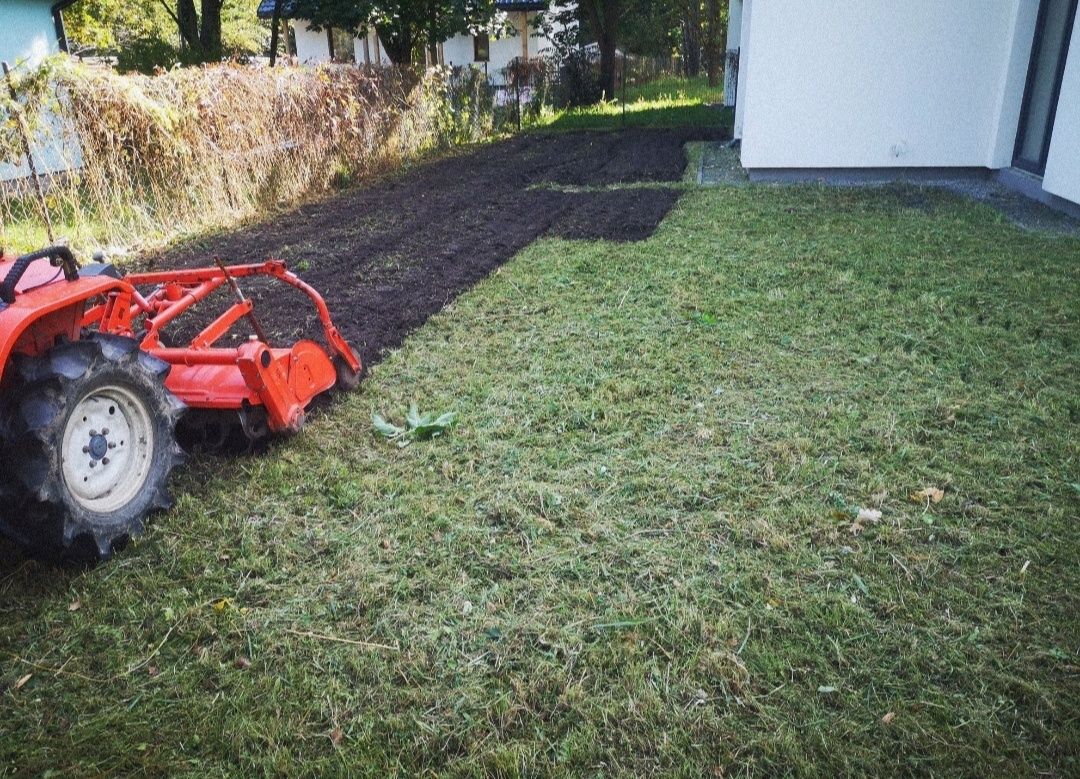 Glebogryzarka separacyjna Koszenie trawy Trawnik