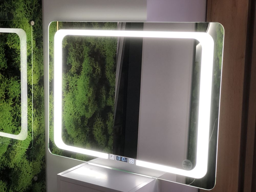 Дзеркало з led лед підсвіткою часами, смарт екран виготовляємо