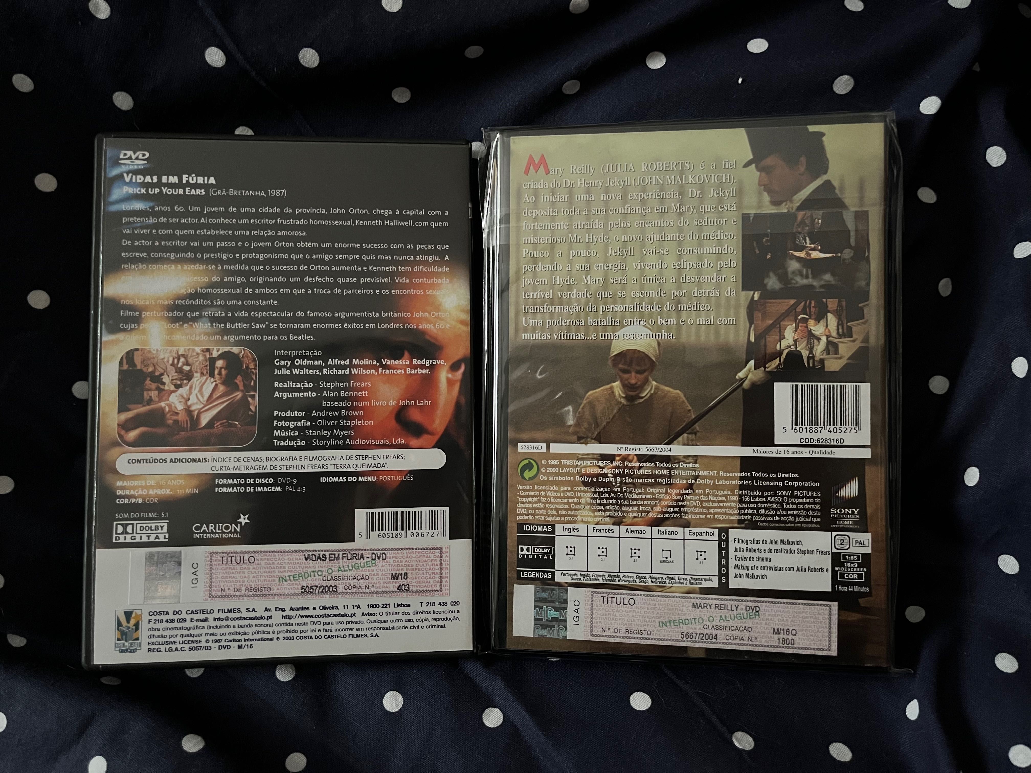 Stephen Frears 2xDVDs Alta Fidelidade  Vidas em Fúria
