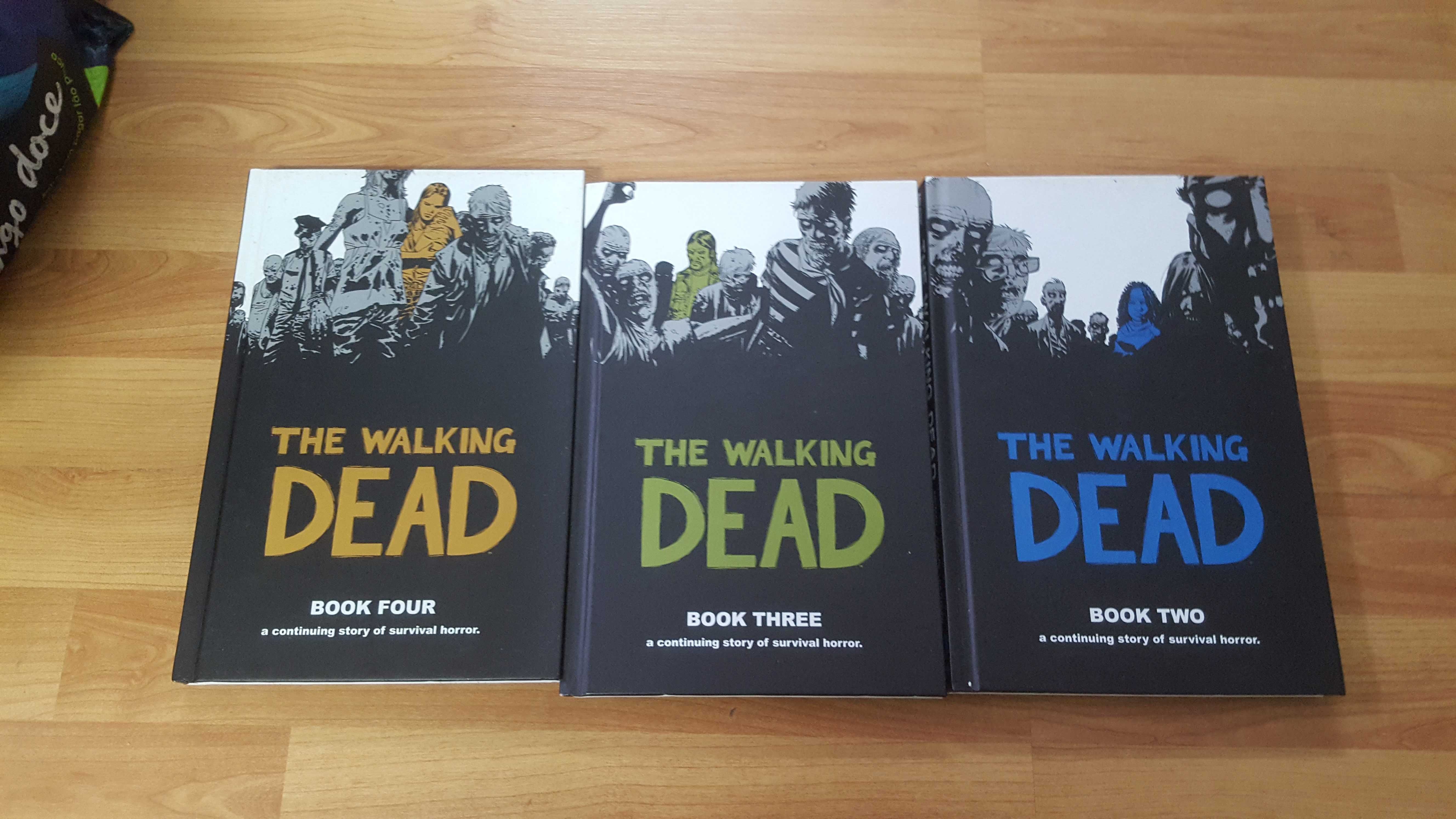 Lote de 3 livros de bd Walking Dead