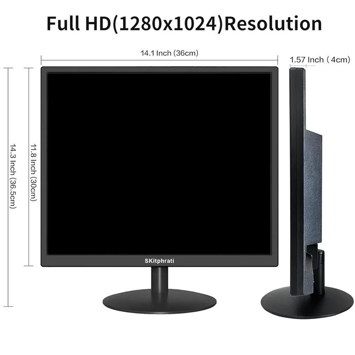 SKitphrati 17-calowy monitor HDMI kwadratowy monitor PC