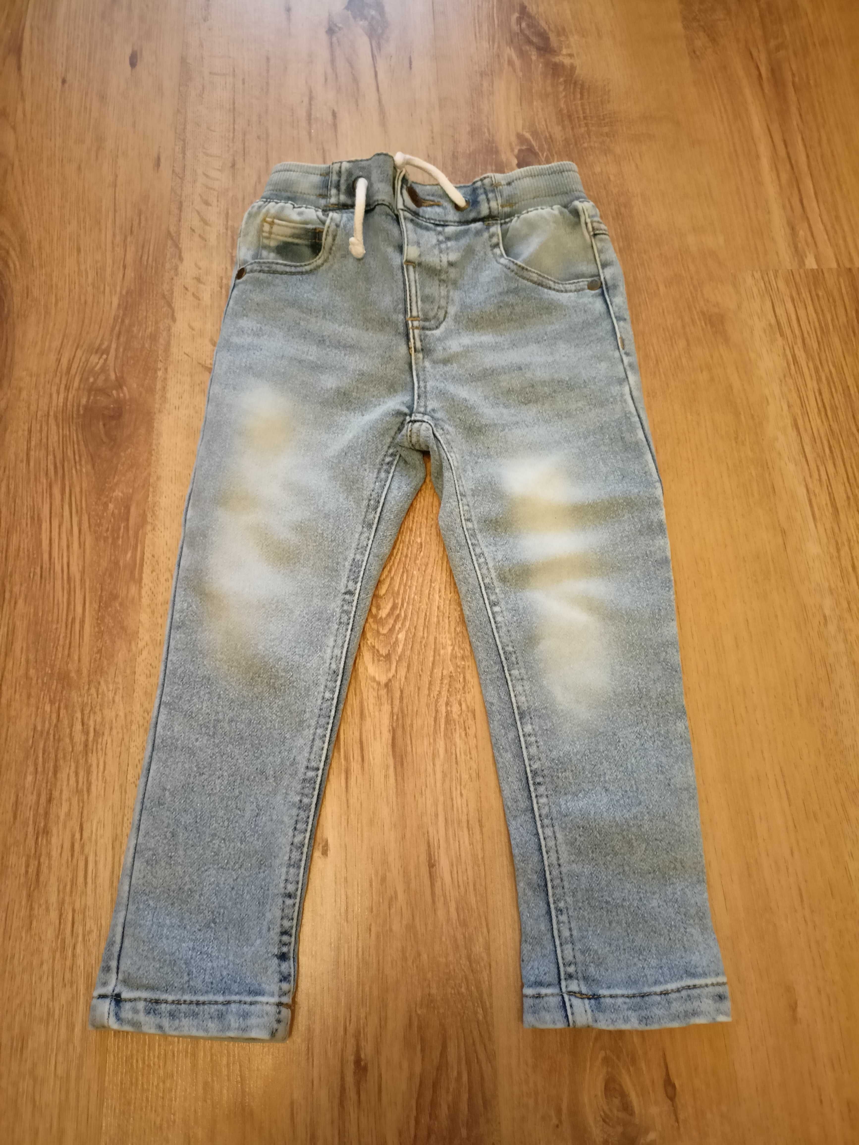Spodnie chłopięce jeansy dżinsy sportowe 92