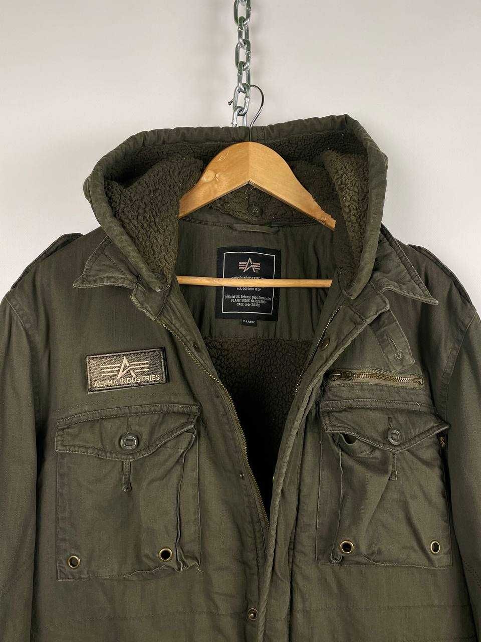 Чоловіча утеплена мілітарі куртка alpha industries m65