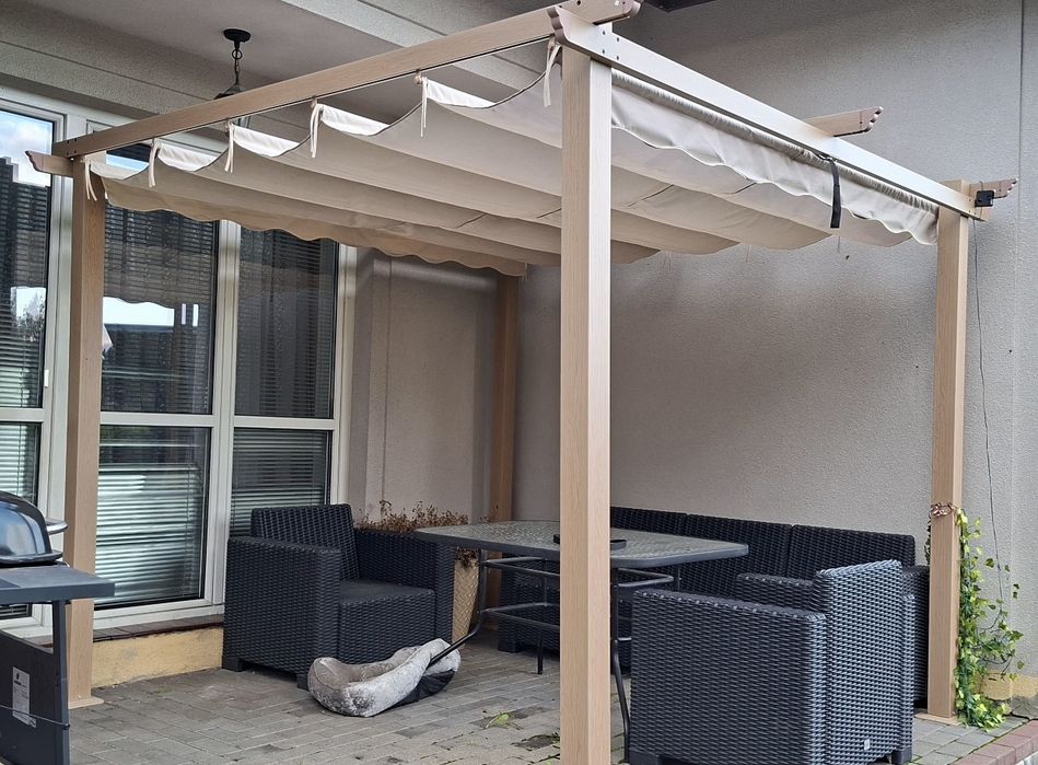 Pergola kremowa 3x3