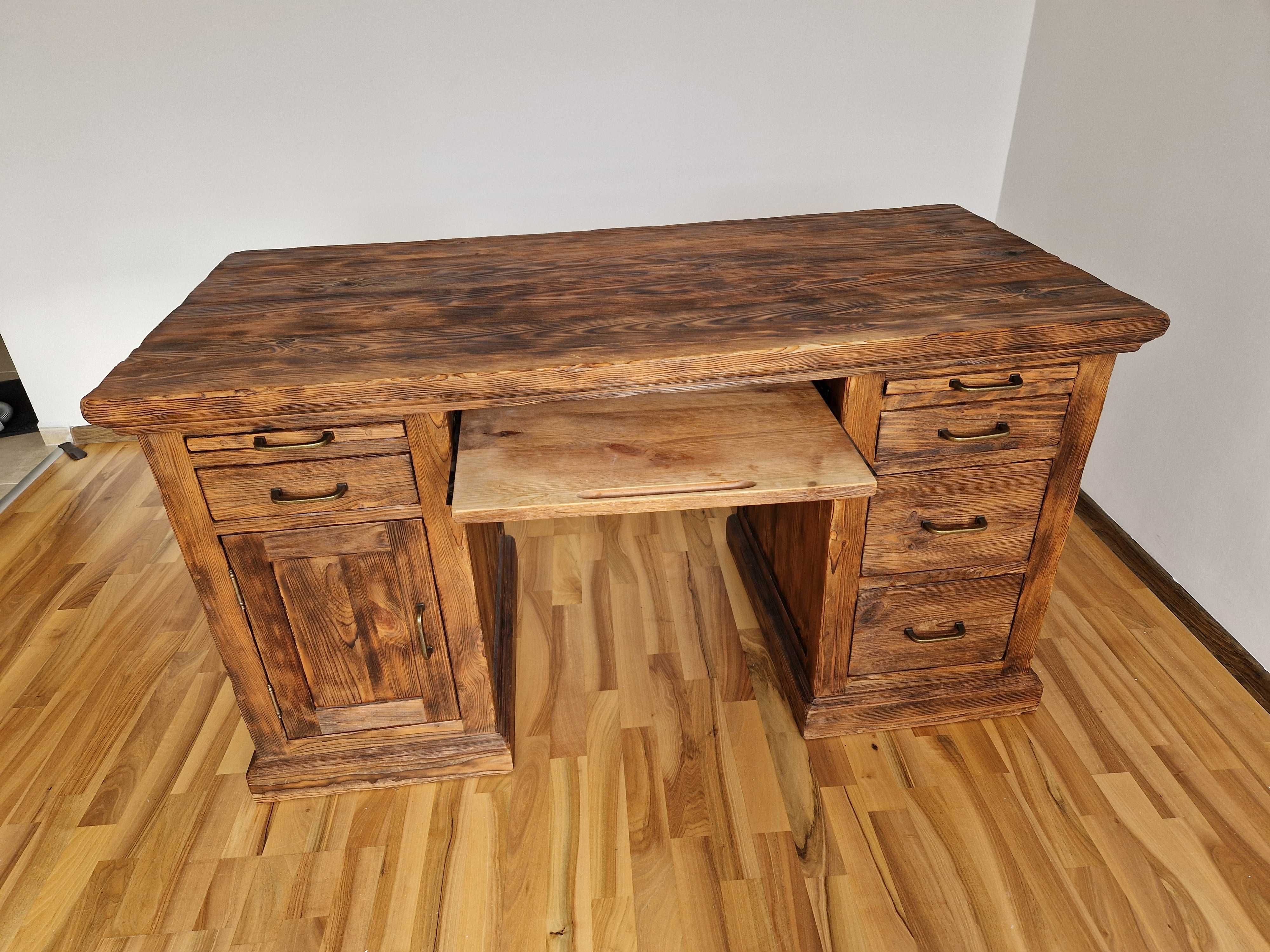 Drewniane biurko dł. 70 szer 150 wys. 80