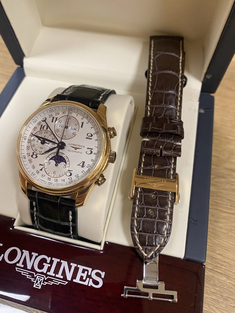 Золотий годинник Longines Master Collection
