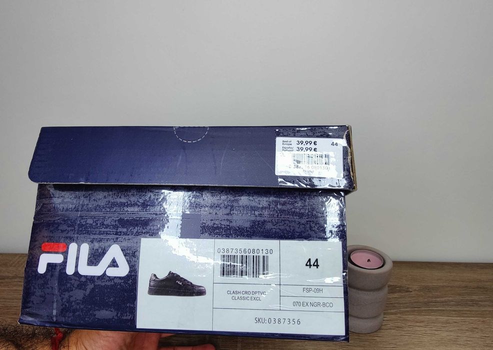 Sapatilhas Fila Clash Homem Preto (44)