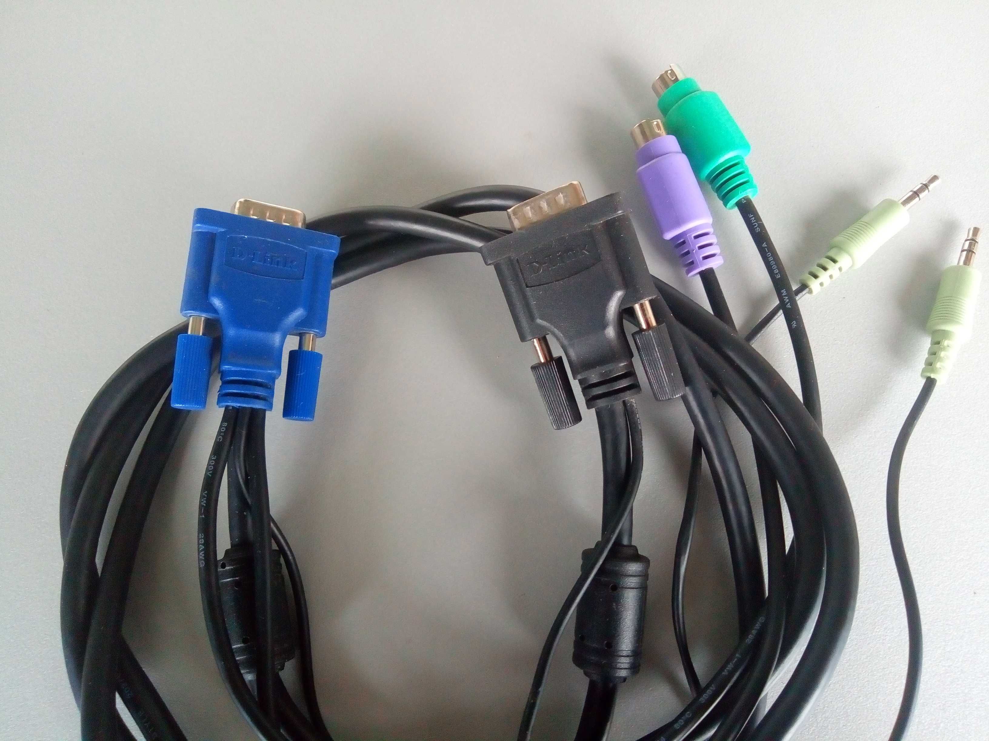 Кабель для переключателя/коммутатора D-Link KVM-121 с аудио