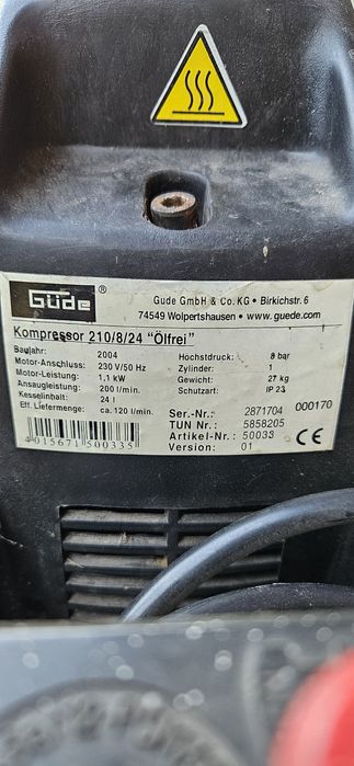 Kompresor 24l, 8 bar