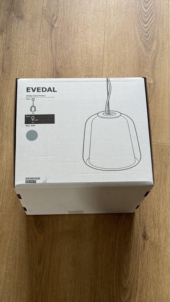 Nowa lampa ikea Evedal 28cm