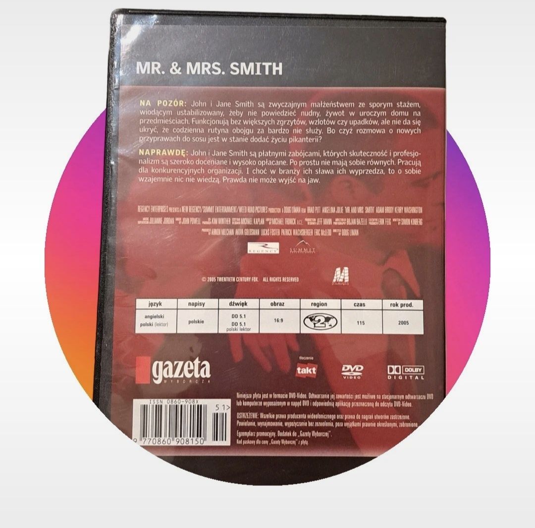 Mr. & Mrs. Smith film na DVD