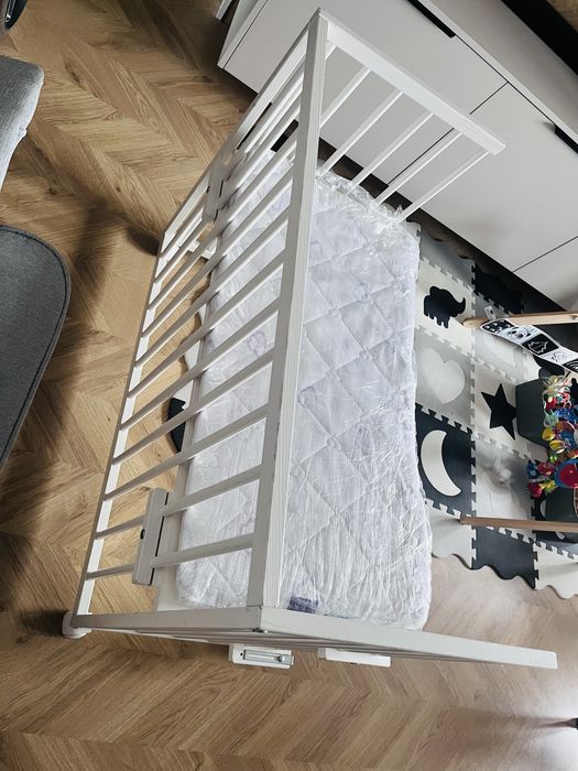 Dostawka Klupś, Piccolo Due, łóżeczko dostawne, białe, 90x45 cm