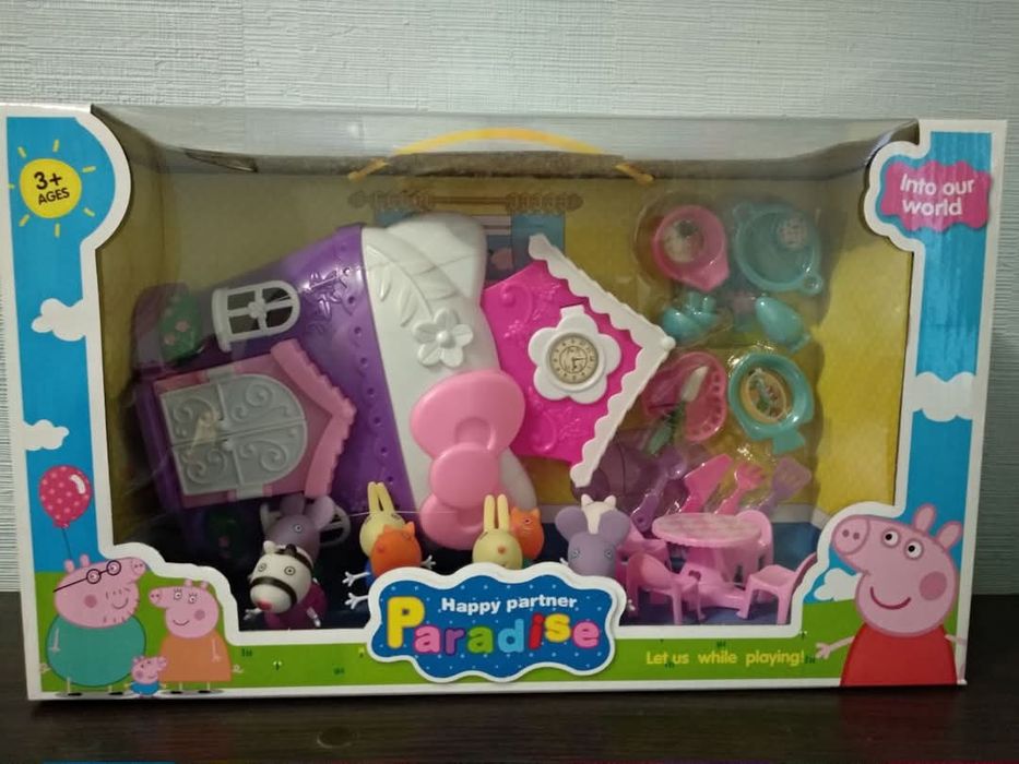 Свинка Пеппа Peppa pig Пепа фігурки будинок дом машина друзі друзья