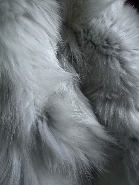 Парка женская красная натвр мех