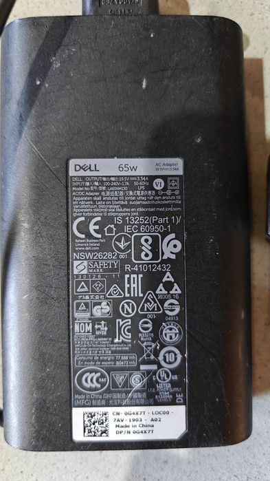 Блок Питания для ноутбука Dell (19.5V 3.34A 65W) 7.4x5.0 мм