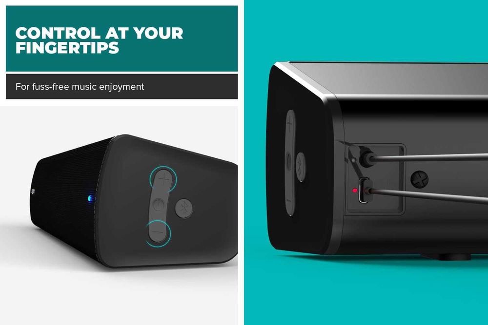 Coluna Creative Labs Stage Air V2 USB-C e Bluetooth 5.3 20W (Selada)