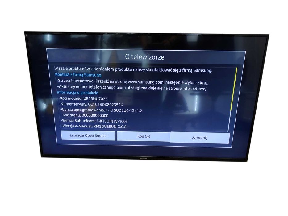 Telewizor 55" Samsung UE55NU7022