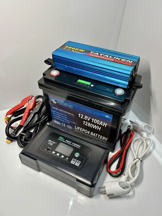 Комплект резервного живлення зарядна станція LiFePO4 HTRC Tataliken