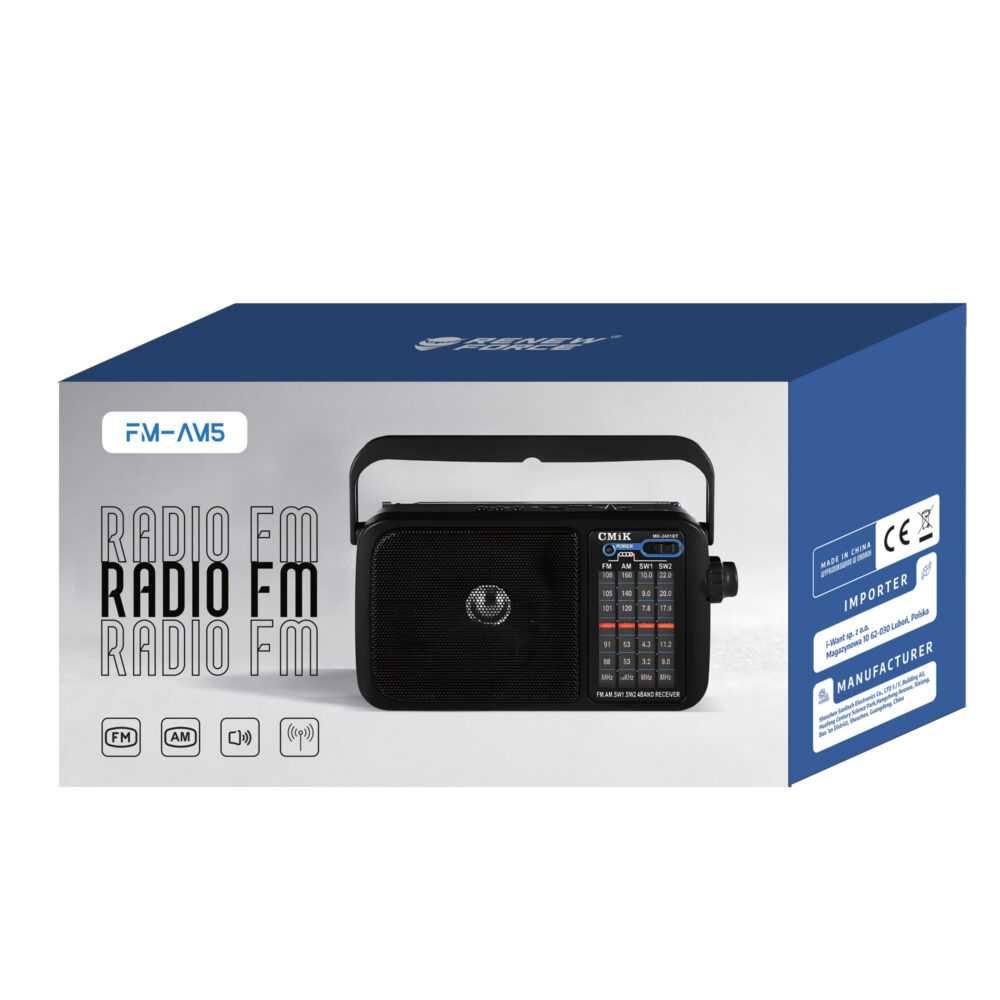 Radio AM FM na  Baterie Przenośne FM-AM5