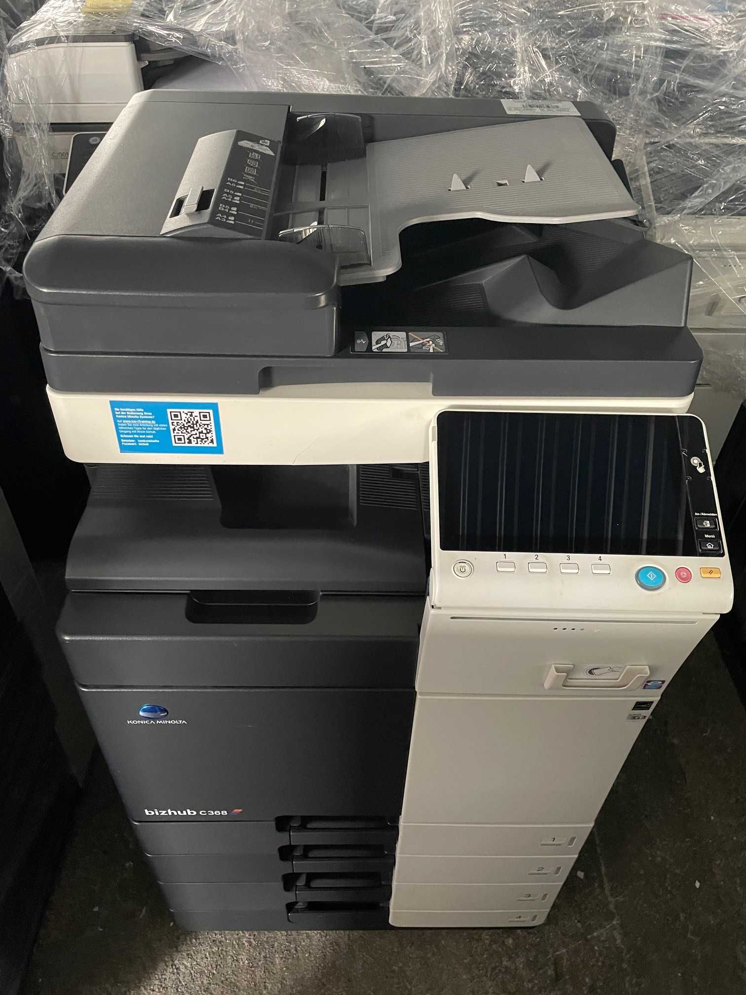 DRUK SKAN KSERO Konica-Minolta Bizhub C368 gotowa do pracy z Gwar.
