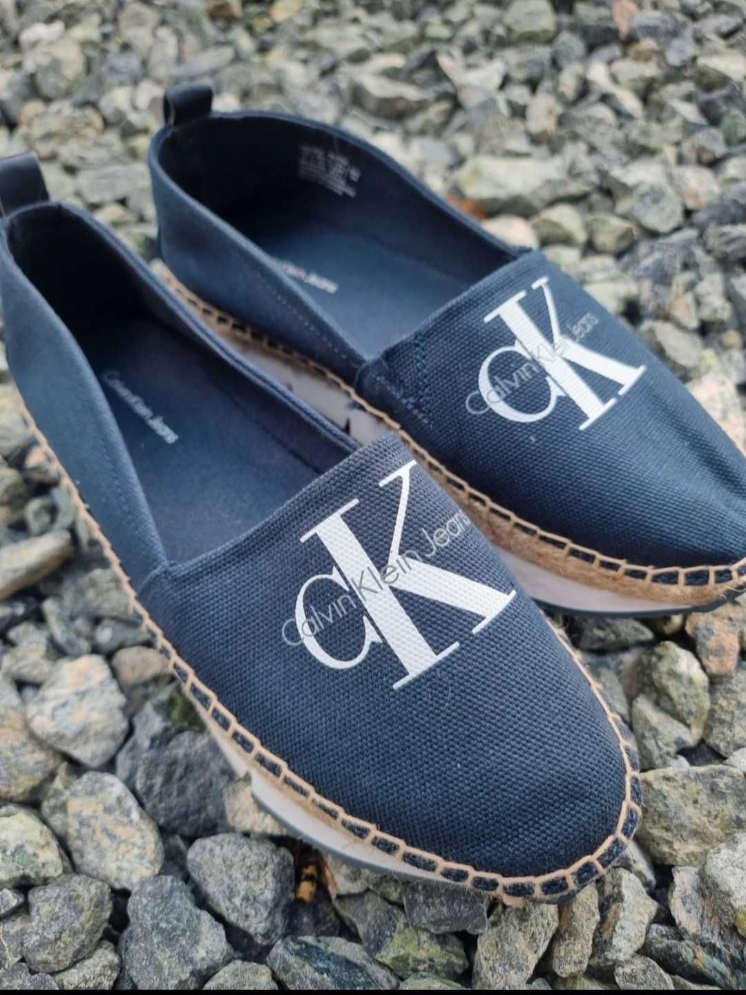 Espadryle Calvin Klein, oryginalne, rosm.37, jak nowe