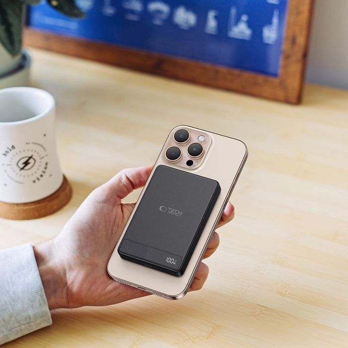 Powerbank Tech-Protect PB33 LifeMag MagSafe 5000mAH - czarny