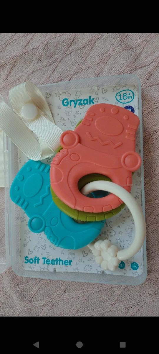 Gryzak nowy smyk smiki soft teether gryzaki dla niemowląt