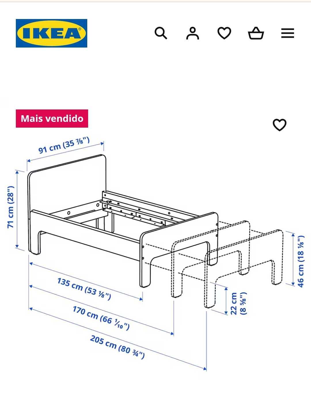 Cama criança IKEA