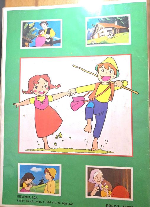 Caderneta com 210 cromos Heidi, completa