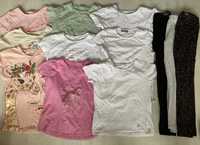 T-shirty leginsy 134 zestaw