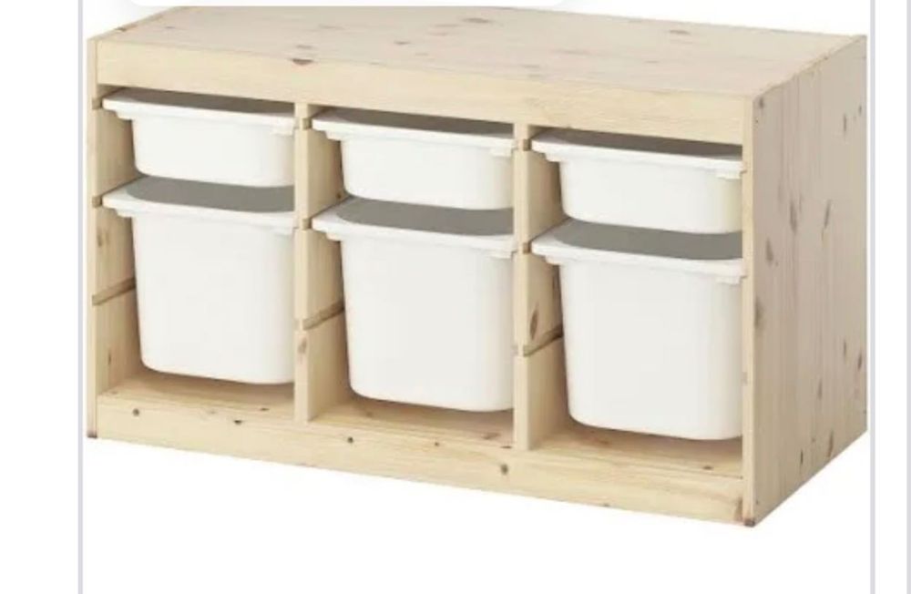 Trofast ikea z boxami