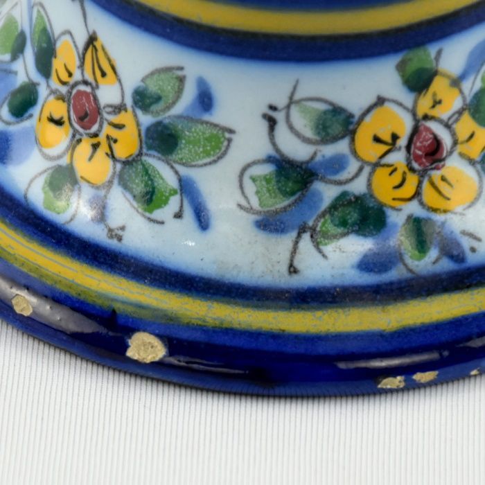 Jarra Faiança Estatuária, Coimbra E. Frutuoso, pintada à mão, anos 40