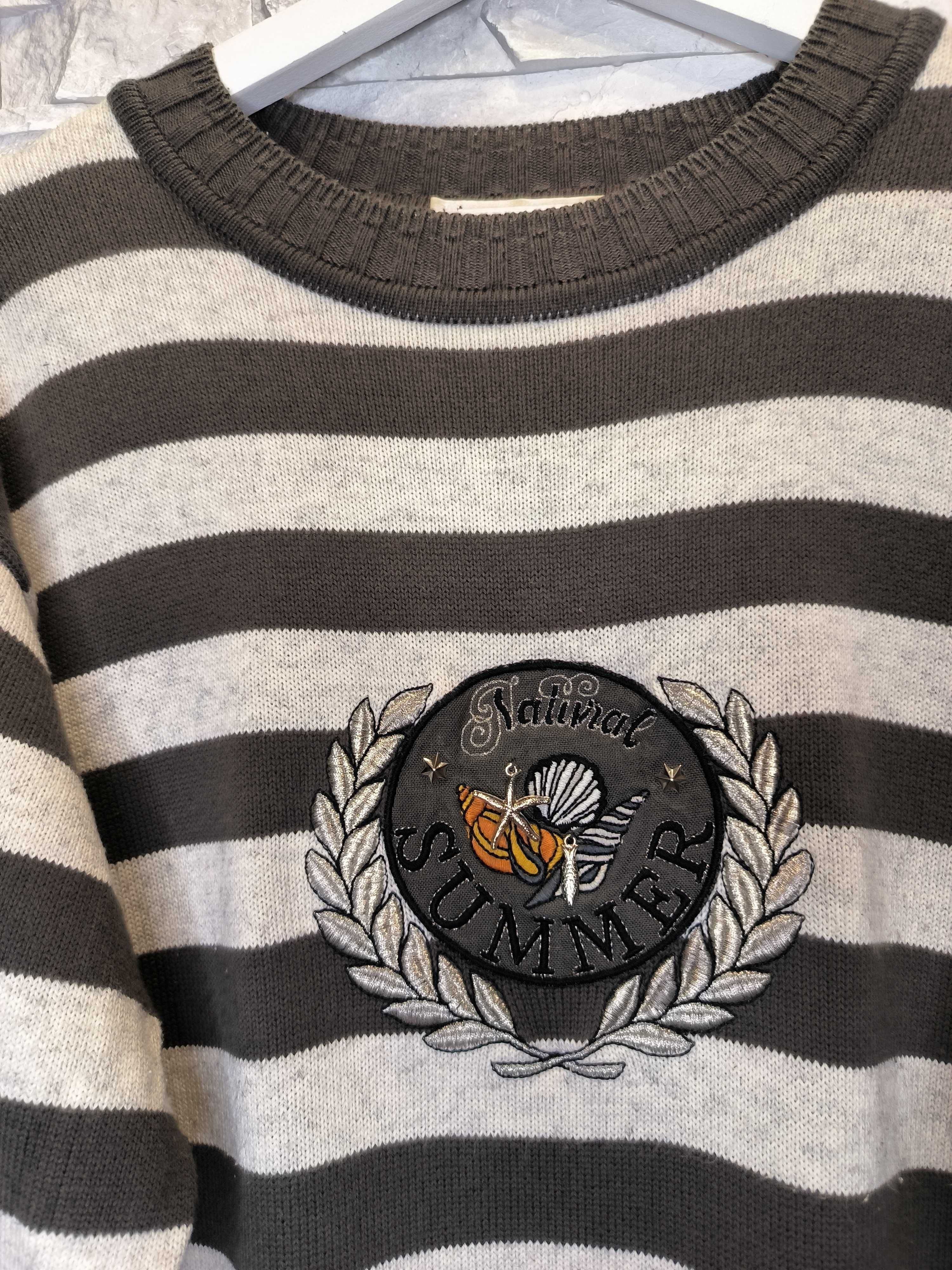 Sweter Paski Atenzione Carlo Colucci Paski Vintage