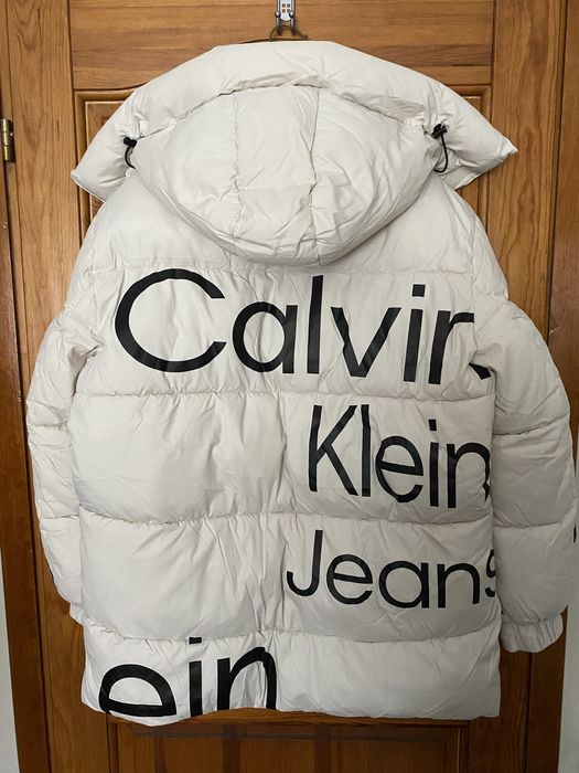 Okazja! Premium, piękna, puchowa męska kurtka Calvin Klein XL/XXL.