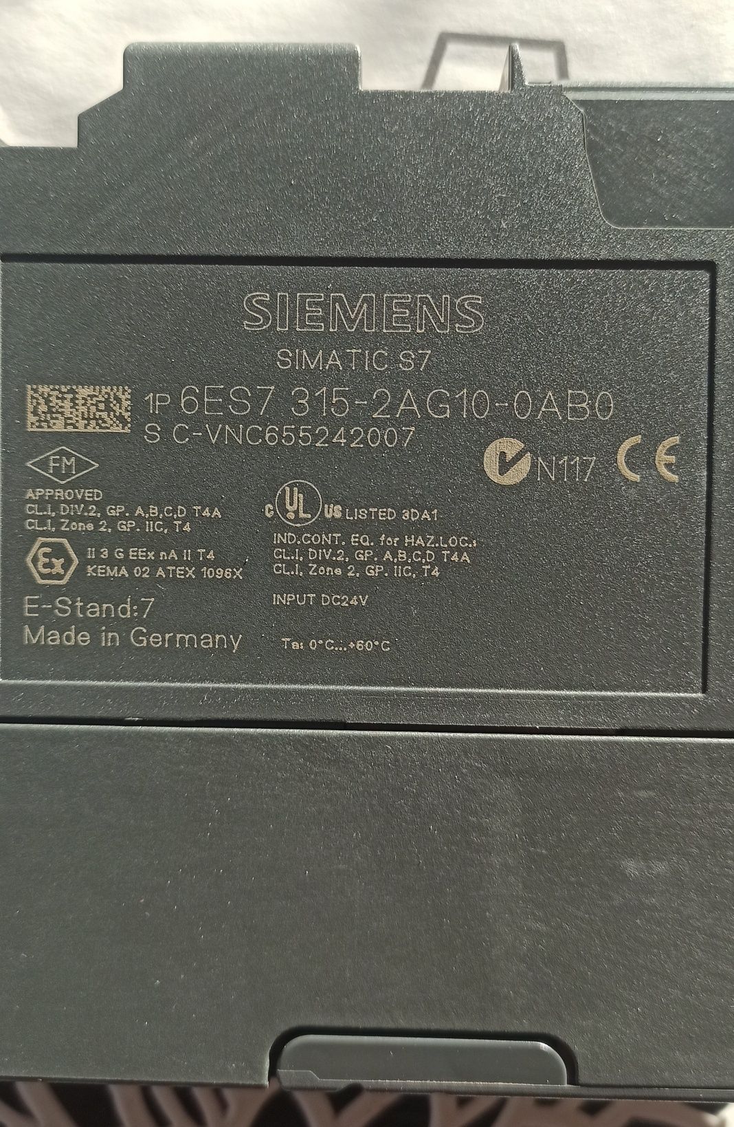 Sterownik PLC Siemens 6ES7 315-2AG10-0AB0